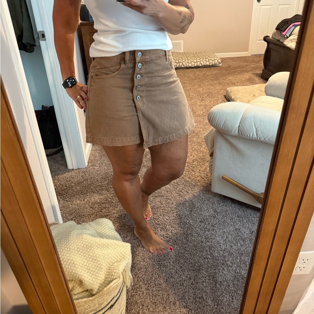 American Eagle Outfitters Camel Skirt